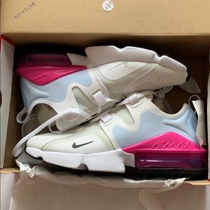 Nike Air Max White and Pink Athletic Shoes